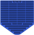 SeedSmart Large 500 Cell Cereal Insert - 4.8 x 12.5 x 3.6 - Blue
