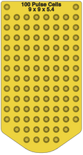 SeedSmart Medium 100 Pulse Cell Insert - 9 x 9 x 5.4 - Yellow