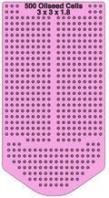 SeedSmart Medium 500 Cell Oilseed Insert - 3 x 3 x 1.8 - Pink