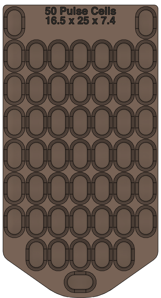 SeedSmart Medium 50 Pulse Cell Insert - 16.5 x 25 x 7.4 - Brown
